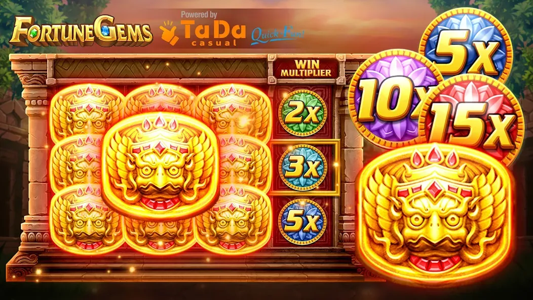 Slot Fortune Gems-TaDa Games (Слот Форчун Гемс) МОД/Взлом [Все открыто, Дополнительные деньги и Меню MOD] Screenshot 1