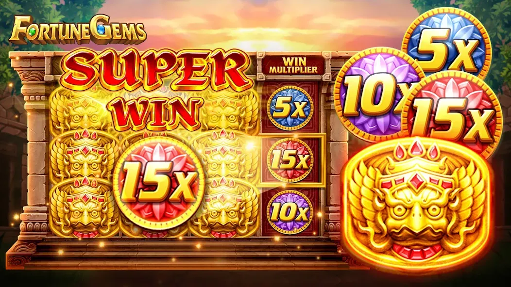 Slot Fortune Gems-TaDa Games (Слот Форчун Гемс) МОД/Взлом [Все открыто, Дополнительные деньги и Меню MOD] Screenshot 2