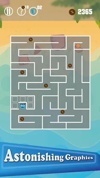 Maze Legend : A Cute Maze Game (Мейз Легенд) МОД/Взлом [Меню, Бесконечные монеты и Открытые уровни] Screenshot 1
