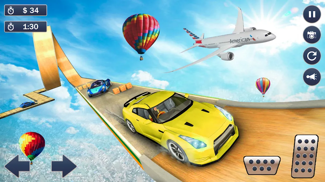 Ramp Car Game - Car Stunt (Рамп Кар Гейм) МОД/Взлом [Все открыто, Дополнительные деньги и Меню MOD] Screenshot 5