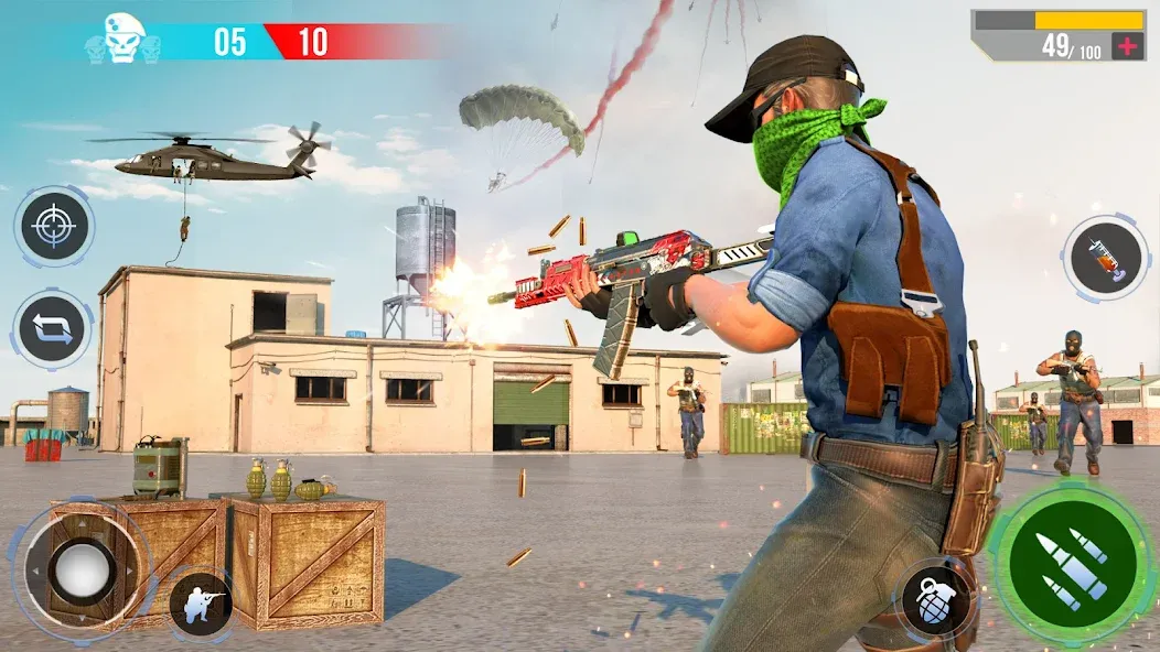 FPS Shooting Games - Gun Game МОД/Взлом [Меню, Бесконечные монеты и Открытые уровни] Screenshot 3