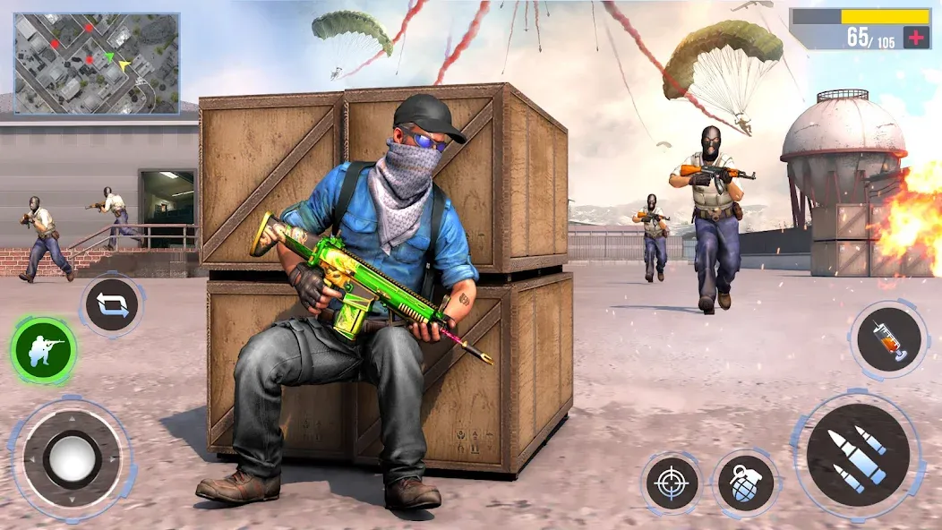 FPS Shooting Games - Gun Game МОД/Взлом [Меню, Бесконечные монеты и Открытые уровни] Screenshot 4