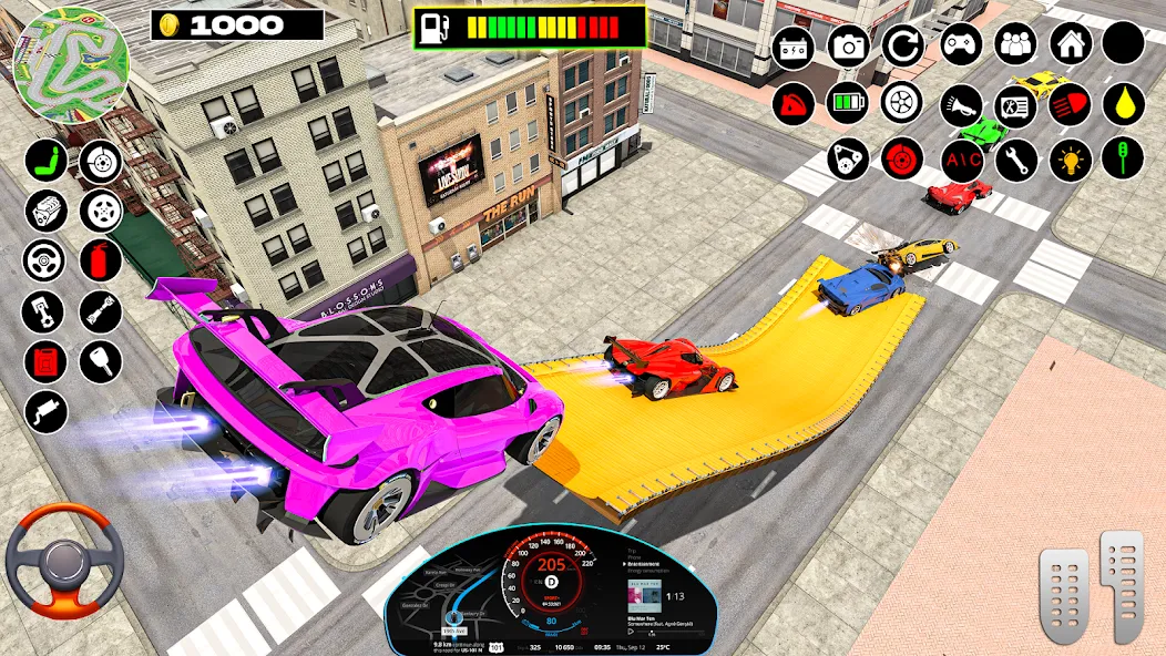 Rampa Car Game: GT Car stunts (Мега Рэмпс) МОД/Взлом [Меню, Бесконечные монеты и Открытые уровни] Screenshot 5