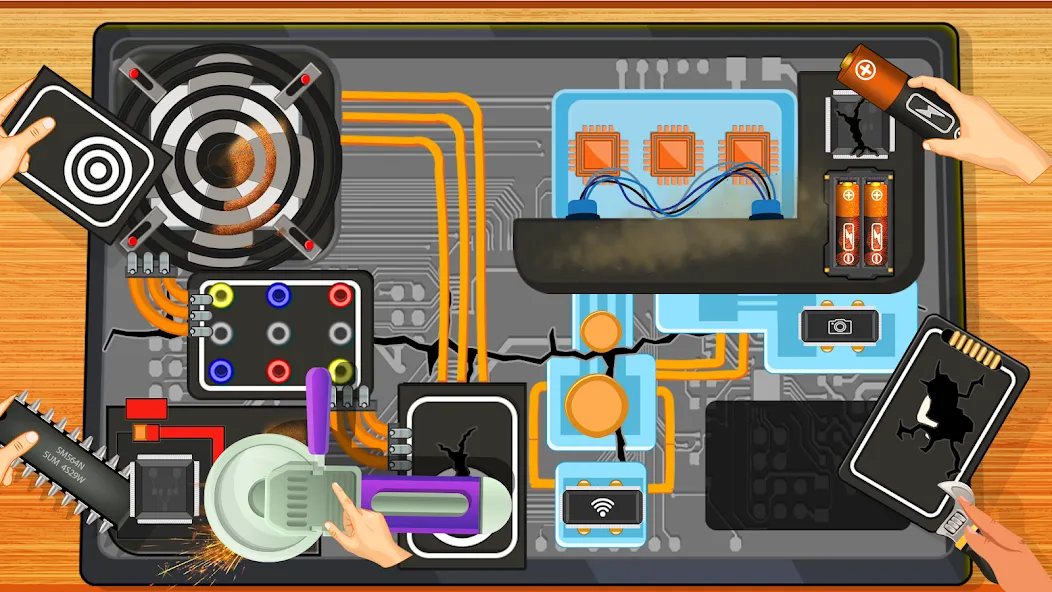 Electronics Repair Master МОД/Взлом [Все открыто, Дополнительные деньги и Меню MOD] Screenshot 1