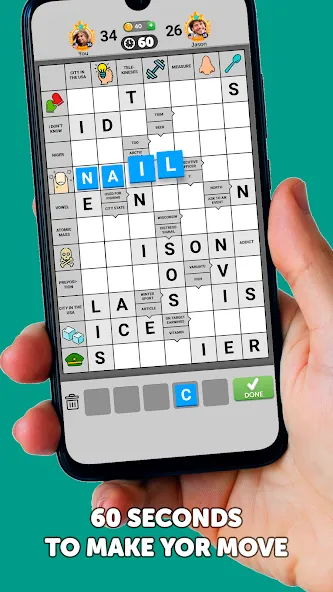 Wordgrams - Crossword & Puzzle (Вордграмс) МОД/Взлом [Все открыто, Дополнительные деньги и Меню MOD] Screenshot 1