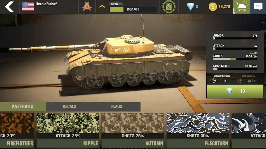 War Machines：Tanks Battle Game (Вар Машины) МОД/Взлом [Бесконечные деньги, Монеты и Мега MOD] Screenshot 4