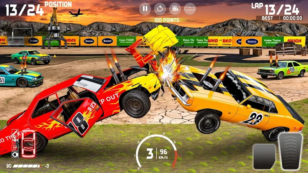 Demolition Derby: Car Games МОД/Взлом [Много денег, Монет и Все открыто] Screenshot 1