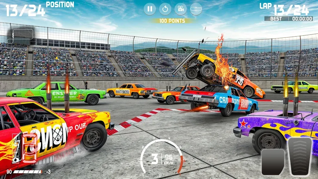 Demolition Derby: Car Games МОД/Взлом [Много денег, Монет и Все открыто] Screenshot 4