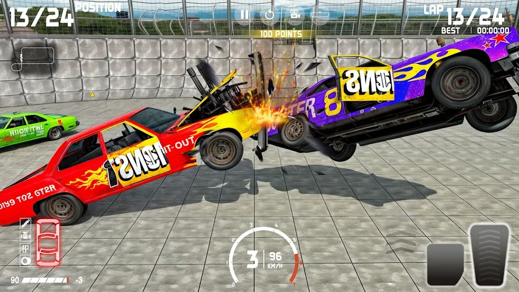 Demolition Derby: Car Games МОД/Взлом [Много денег, Монет и Все открыто] Screenshot 5