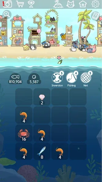 2048 Kitty Cat Island (Остров Кошачьеи Кошки) МОД/Взлом [Много монет, Открытые уровни и Мега MOD] Screenshot 2