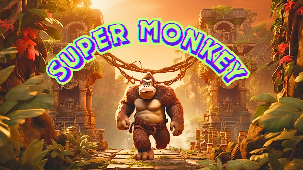 Monkey jungle run kong gorilla МОД/Взлом [Много монет, Открытые уровни и Мега MOD] Screenshot 1