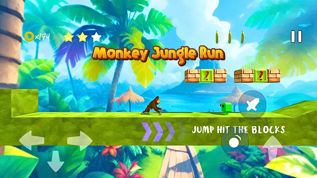 Monkey jungle run kong gorilla МОД/Взлом [Много монет, Открытые уровни и Мега MOD] Screenshot 2