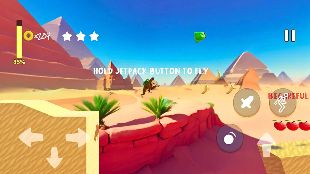 Monkey jungle run kong gorilla МОД/Взлом [Много монет, Открытые уровни и Мега MOD] Screenshot 3