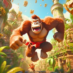 Скачать Monkey jungle run kong gorilla Взлом (Много денег) на Андроид