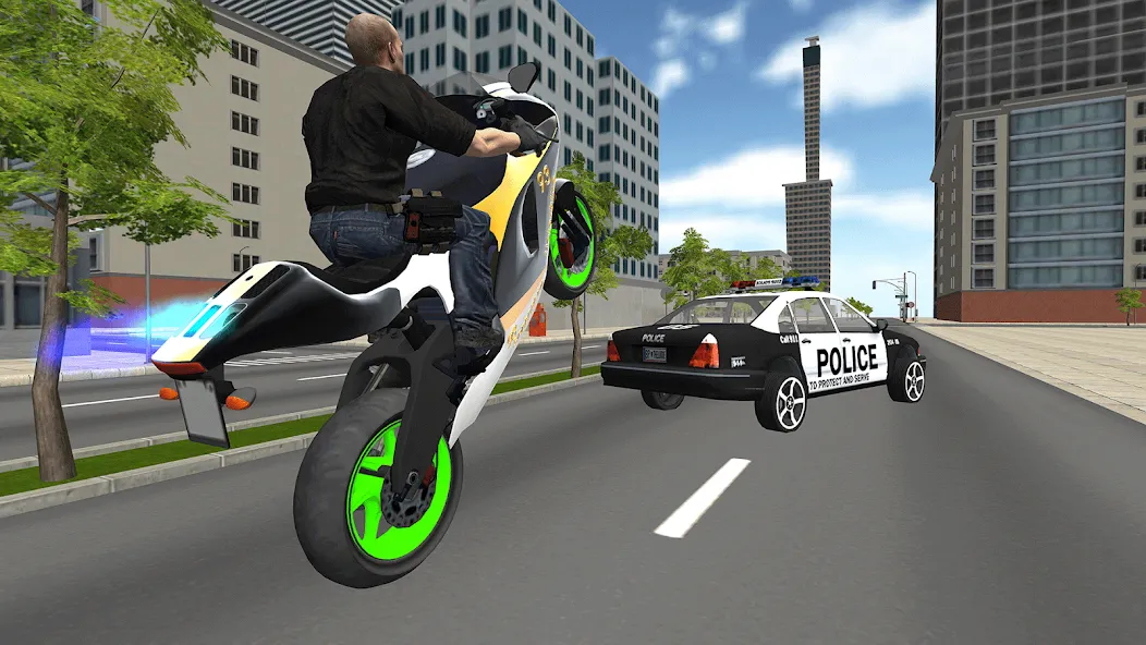 Bike Driving: Police Chase МОД/Взлом [Бесконечные деньги, Монеты и Мега MOD] Screenshot 2