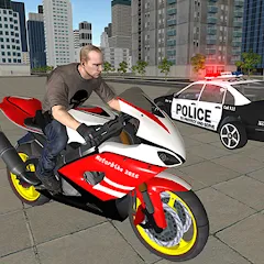 Скачать Bike Driving: Police Chase взлом на много денег и бесконечный нитро на Андроид