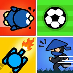 Скачать Взломанная 2 Player Games : Red vs Blue на Андроид (Все мини-игры разблокированы)