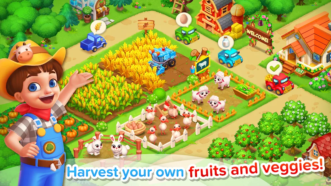 Family Farm Seaside МОД/Взлом [Бесконечные деньги, Монеты и Мега MOD] Screenshot 1