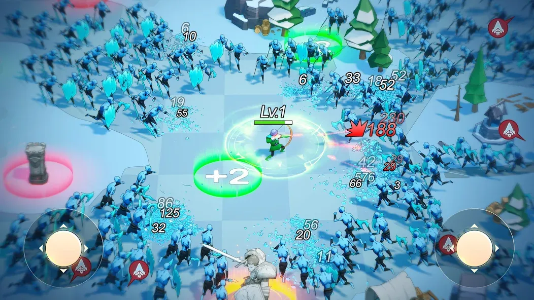 Frost & Flame: King of Avalon МОД/Взлом [Меню, Бесконечные монеты и Открытые уровни] Screenshot 2