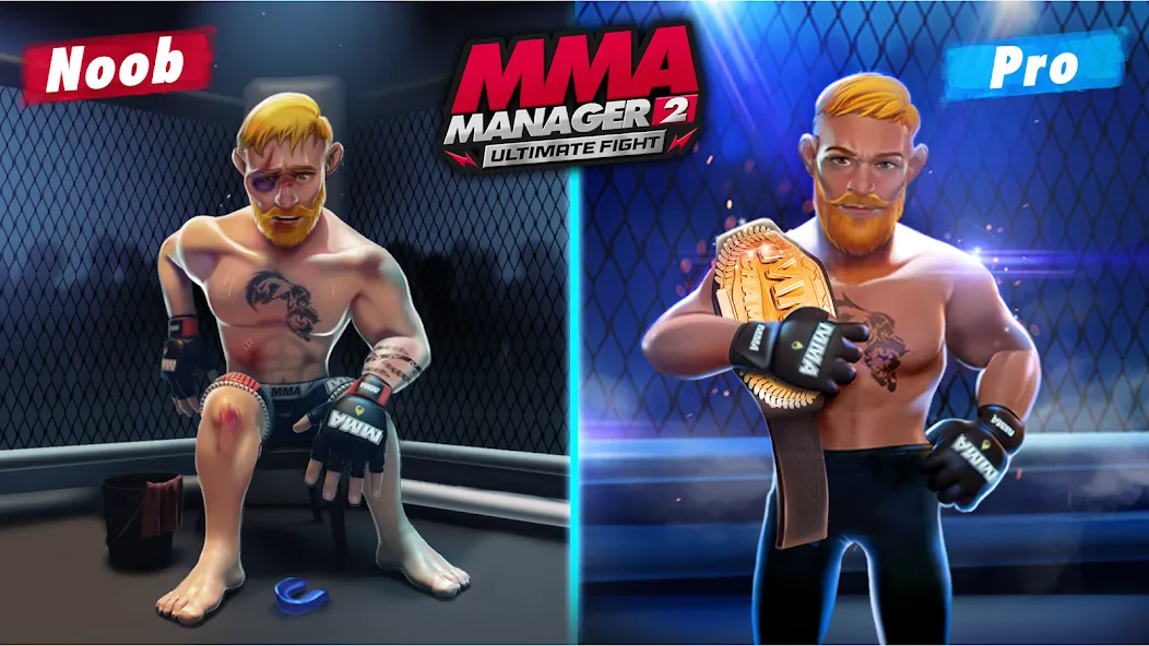 MMA Manager 2: Ultimate Fight (ММА Менеджер 2) МОД/Взлом [Бесконечные деньги, Монеты и Мега MOD] Screenshot 1