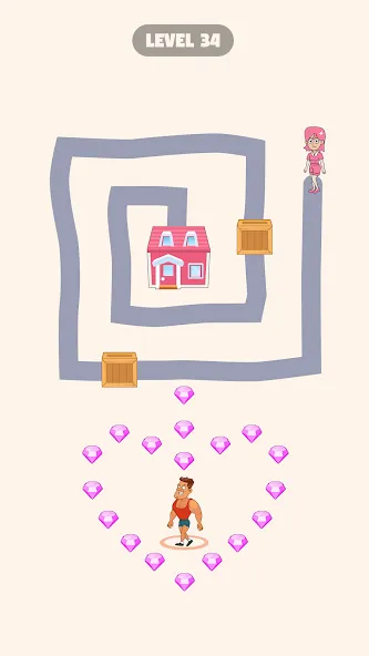 Draw To Home (Дроу Ту Хоум) МОД/Взлом [Все открыто, Дополнительные деньги и Меню MOD] Screenshot 4