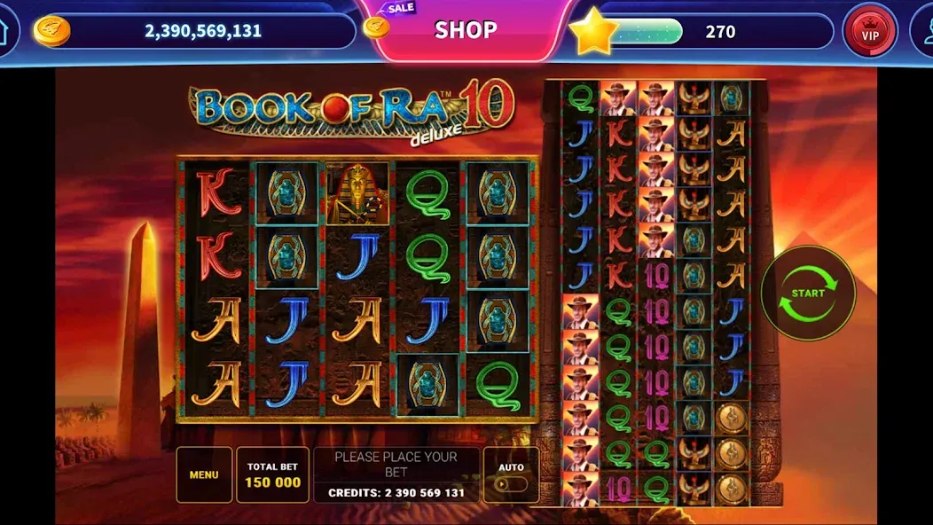 Book of Ra™ Deluxe Slot (Бук оф Ра Делюкс Слот) МОД/Взлом [Деньги, Монеты и Меню MOD] Screenshot 4