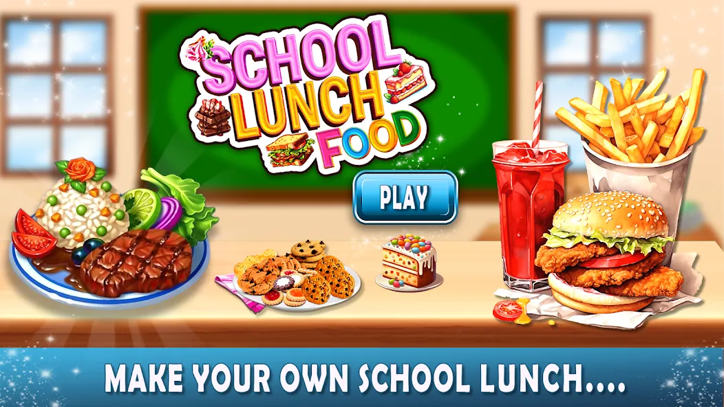 Lunch Box cooking Games 2023 (ШКОЛЬНЫЙ ОБЕД ПРИГОТОВЛЕНИЕ ПИЩИ Создание поваров) МОД/Взлом [Много денег, Монет и Все открыто] Screenshot 4