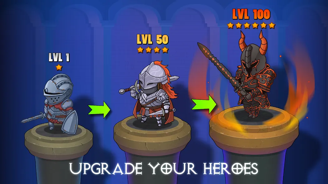 Dungeon: Age of Heroes (Данжен) МОД/Взлом [Много денег, Монет и Все открыто] Screenshot 3