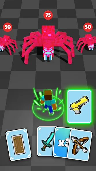 Craft Battle: Card Fight (Крафт Баттл) МОД/Взлом [Много денег, Монет и Все открыто] Screenshot 2
