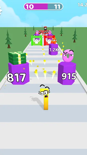 Merge Number Run (Мрдж Намбер Ран) МОД/Взлом [Много денег, Монет и Все открыто] Screenshot 5
