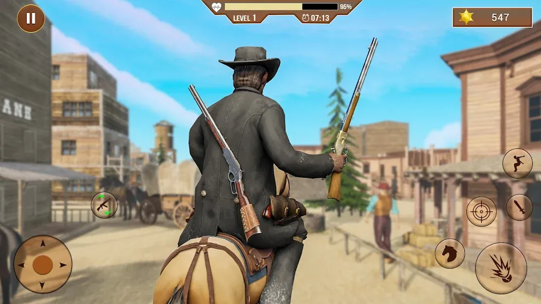 West Cowboy Shooting Games 3D МОД/Взлом [Много денег, Монет и Все открыто] Screenshot 1