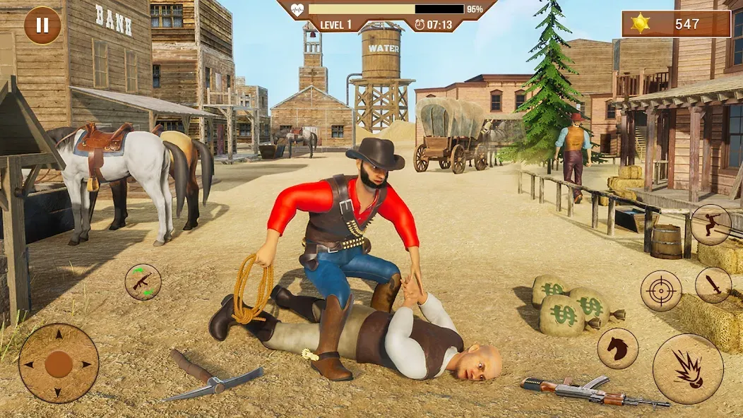 West Cowboy Shooting Games 3D МОД/Взлом [Много денег, Монет и Все открыто] Screenshot 2