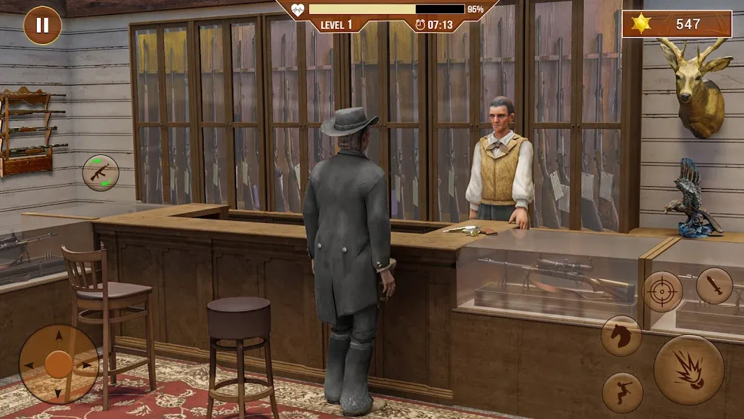 West Cowboy Shooting Games 3D МОД/Взлом [Много денег, Монет и Все открыто] Screenshot 3