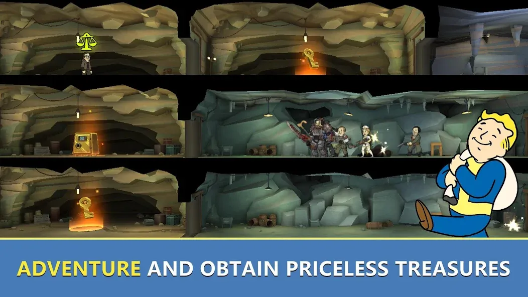 Fallout Shelter Online (Фоллаут Шелтер Онлайн) МОД/Взлом [Меню, Бесконечные монеты и Открытые уровни] Screenshot 5