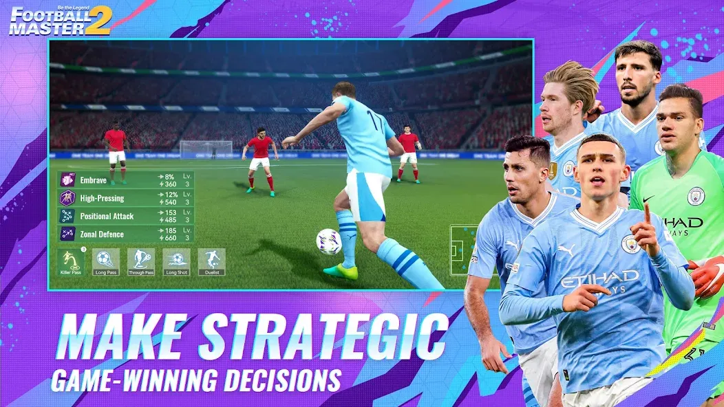 Football Master 2-Soccer Star (Футбол мастер 2) МОД/Взлом [Много денег, Монет и Все открыто] Screenshot 1