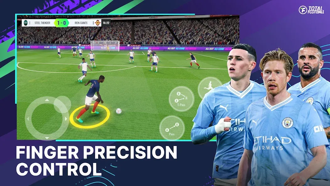 Total Football (Тотал Футбол) МОД/Взлом [Меню, Бесконечные монеты и Открытые уровни] Screenshot 2