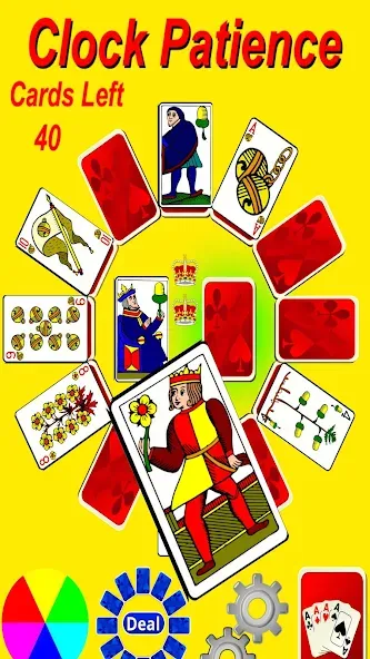Clock Patience Solitaire (Клок Пэйшенс Солитер) МОД/Взлом [Меню, Бесконечные монеты и Открытые уровни] Screenshot 3