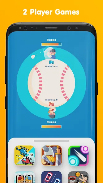 Mini Arcade - Two player games МОД/Взлом [Деньги, Монеты и Меню MOD] Screenshot 1