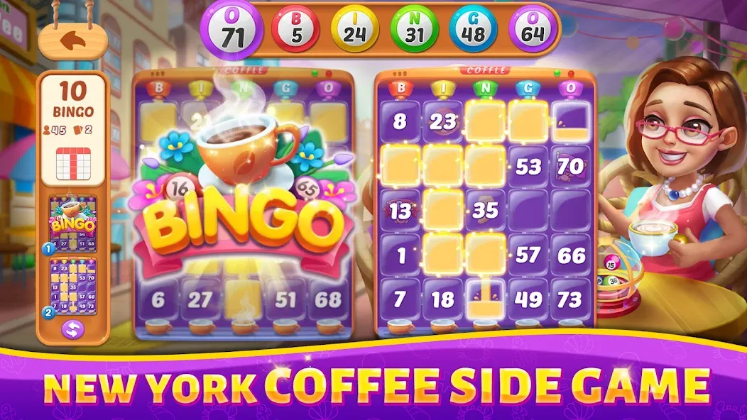 Bingo Rush - Club Bingo Games (Бинго Раш) МОД/Взлом [Меню, Бесконечные монеты и Открытые уровни] Screenshot 3