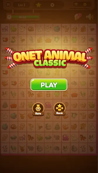 Onet Connect Animal Game (Онет Соединить Животные игра) МОД/Взлом [Все открыто, Дополнительные деньги и Меню MOD] Screenshot 1