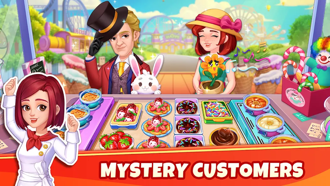Cooking Wonder-Restaurant Game (Кукинг Вондер) МОД/Взлом [Меню, Бесконечные монеты и Открытые уровни] Screenshot 4