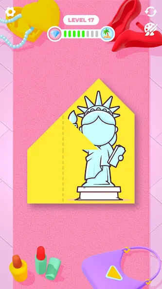 Paper Fold (Пэйпер Фолд) МОД/Взлом [Много монет, Открытые уровни и Мега MOD] Screenshot 3