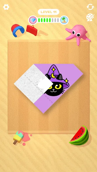 Paper Fold (Пэйпер Фолд) МОД/Взлом [Много монет, Открытые уровни и Мега MOD] Screenshot 4