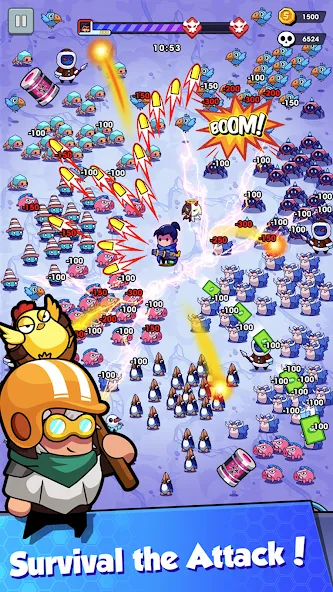 Hero Survival IO (Хиро Сурвайвал ИО) МОД/Взлом [Меню, Бесконечные монеты и Открытые уровни] Screenshot 2