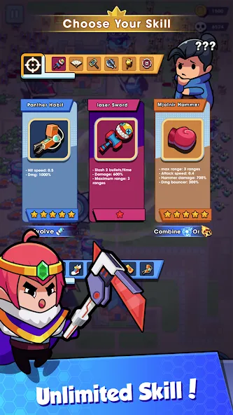 Hero Survival IO (Хиро Сурвайвал ИО) МОД/Взлом [Меню, Бесконечные монеты и Открытые уровни] Screenshot 3