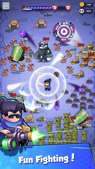 Hero Survival IO (Хиро Сурвайвал ИО) МОД/Взлом [Меню, Бесконечные монеты и Открытые уровни] Screenshot 4