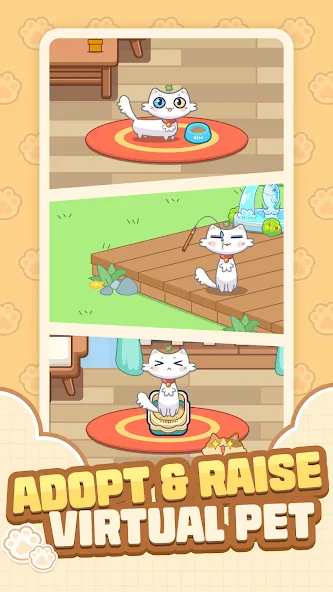 Cat Time - Cat Game, Match 3 (Кэт Тайм) МОД/Взлом [Меню, Бесконечные монеты и Открытые уровни] Screenshot 1