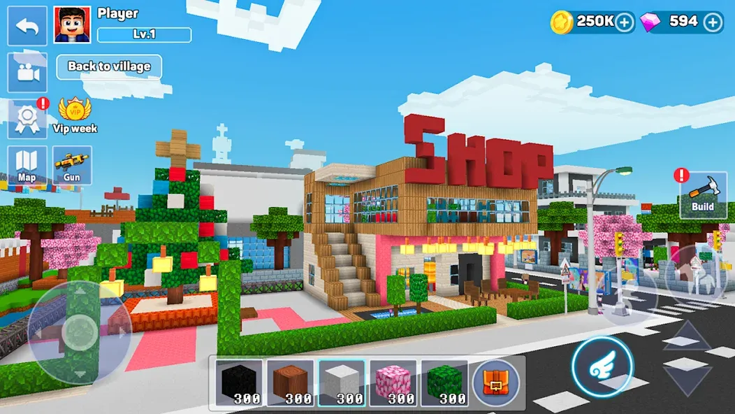 MiniCraft Village (МиниКрафт Деревня) МОД/Взлом [Меню, Бесконечные монеты и Открытые уровни] Screenshot 1