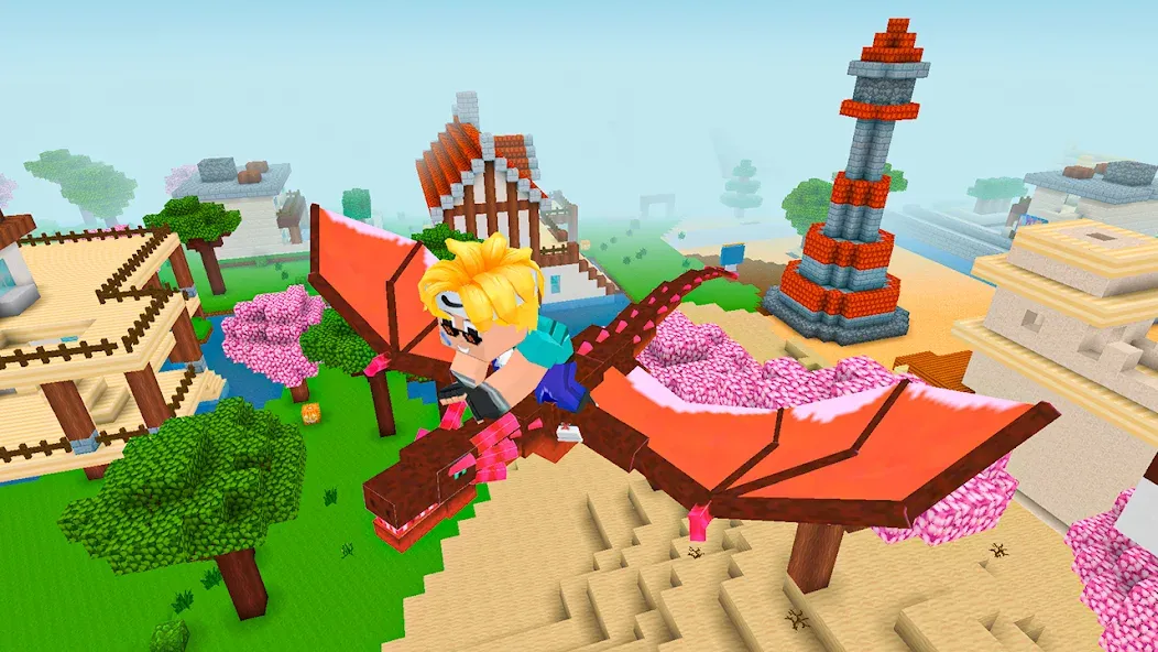 MiniCraft Village (МиниКрафт Деревня) МОД/Взлом [Меню, Бесконечные монеты и Открытые уровни] Screenshot 2