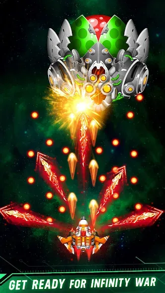 Space shooter - Galaxy attack (Спейс шутер) МОД/Взлом [Много монет, Открытые уровни и Мега MOD] Screenshot 4